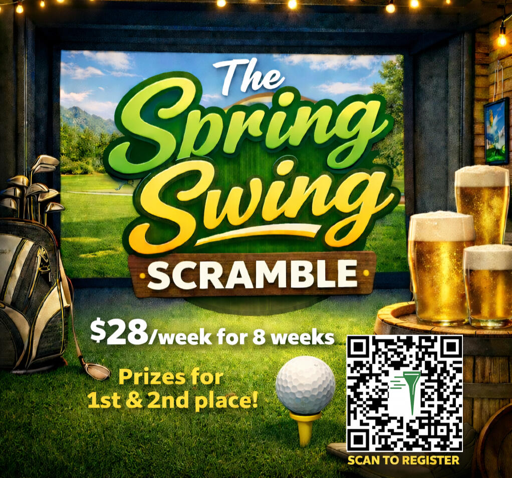 Spring Swing League 2 man scramble! Thursday nights April 2-May 28